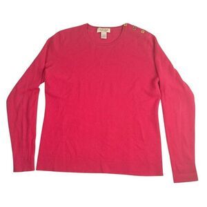 Peck & Peck Pure Cashmere Sweater XL Pink